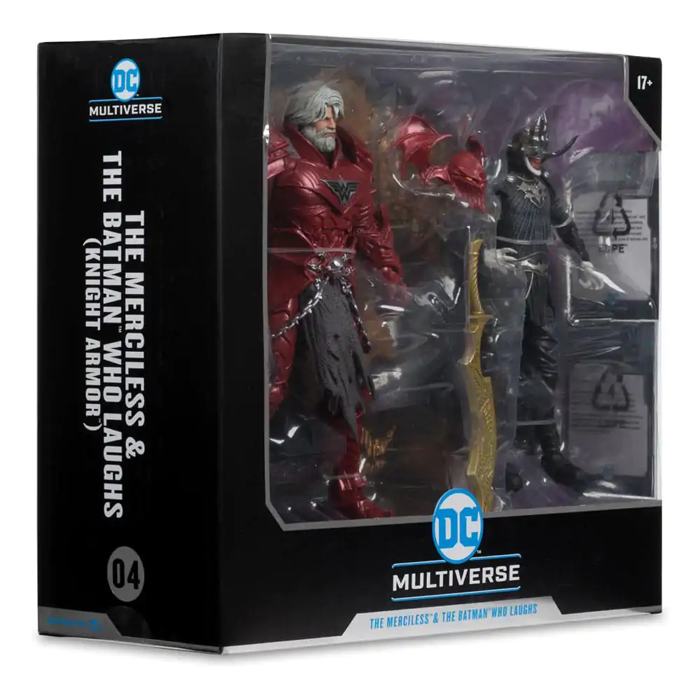 DC Multiverse McFarlane Collector Edition Figurina de actiune Set de 2 figurine #04 Batman who laughs (Knight Armor) & Merciless (Dark Multiverse) 18 cm poza produsului