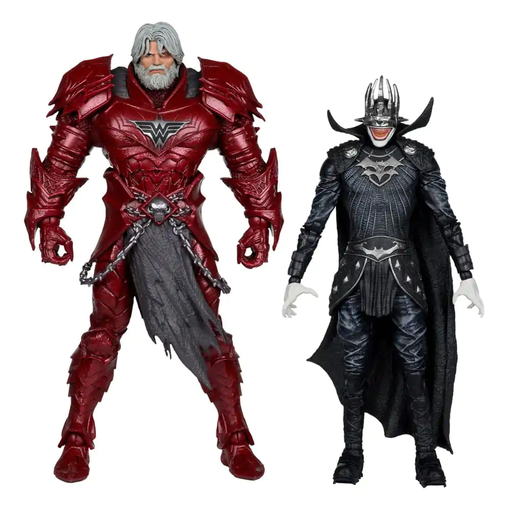 DC Multiverse McFarlane Collector Edition Figurina de actiune Set de 2 figurine #04 Batman who laughs (Knight Armor) & Merciless (Dark Multiverse) 18 cm poza produsului