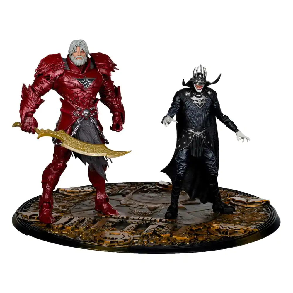 DC Multiverse McFarlane Collector Edition Figurina de actiune Set de 2 figurine #04 Batman who laughs (Knight Armor) & Merciless (Dark Multiverse) 18 cm poza produsului