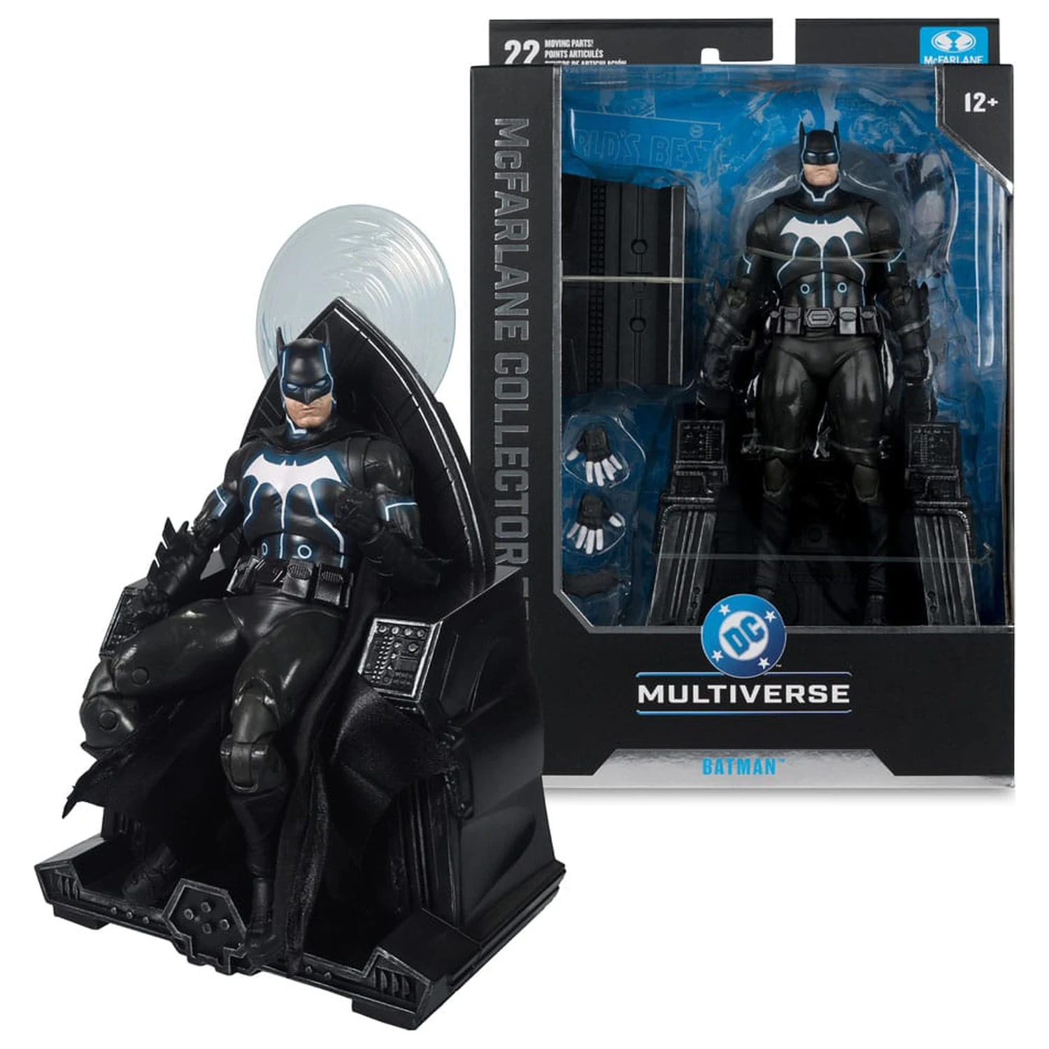 DC Multiverse McFarlane Collector Edition Figurina de actiune #47 Batman & Mobius Chair (Darkseid War) 18 cm poza produsului