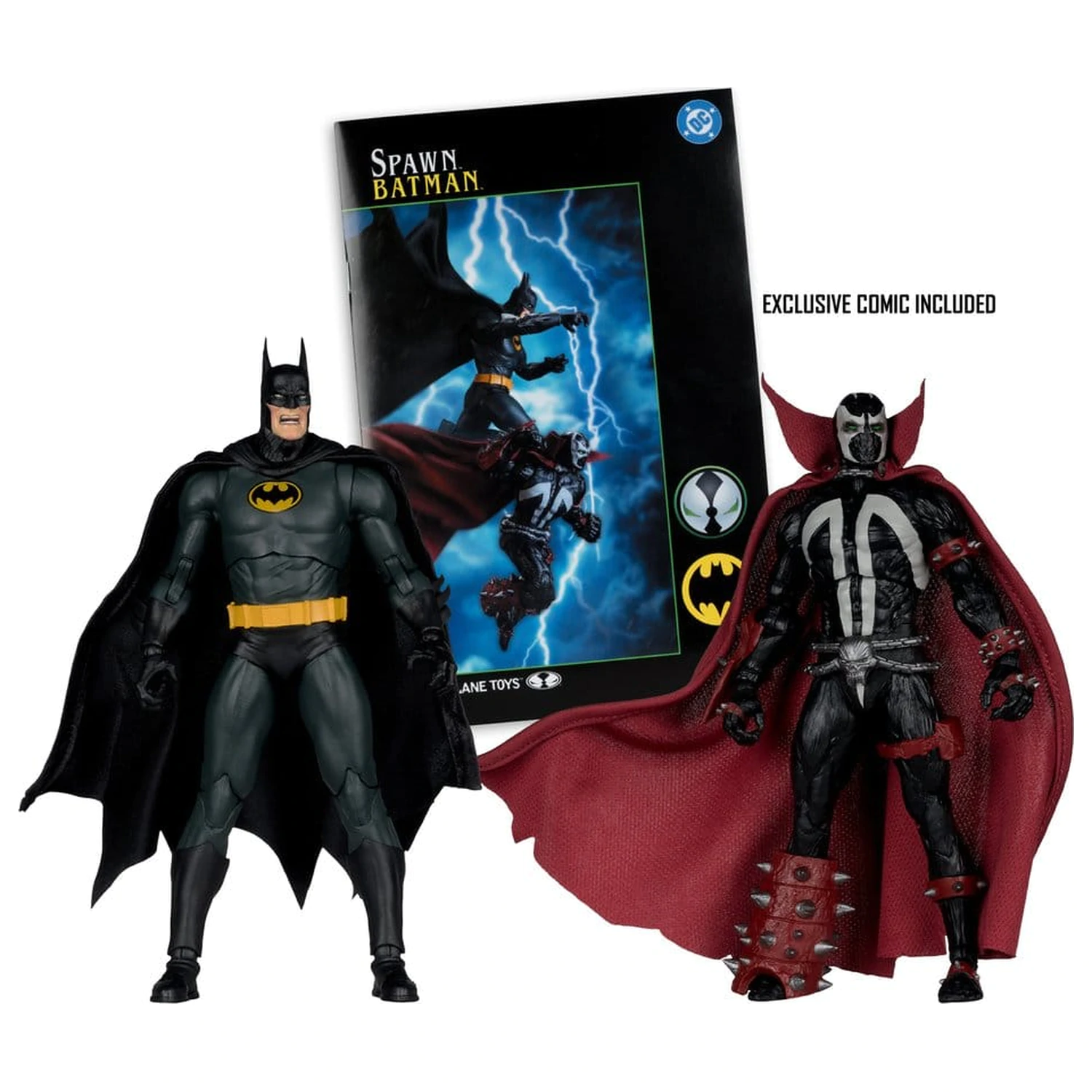Figurina de actiune pachet de 2 DC Multiverse McFarlane Collector Edition Batman & Spawn (Gold Label) 18 cm poza produsului