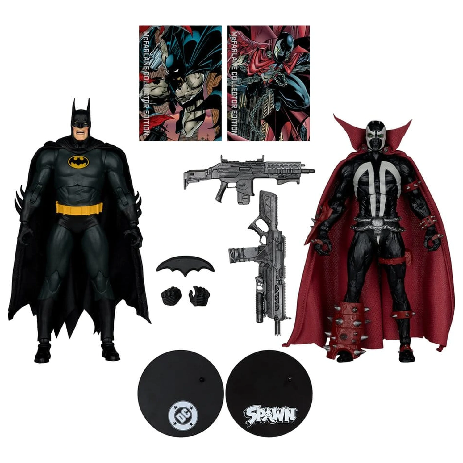 Figurina de actiune pachet de 2 DC Multiverse McFarlane Collector Edition Batman & Spawn (Gold Label) 18 cm poza produsului