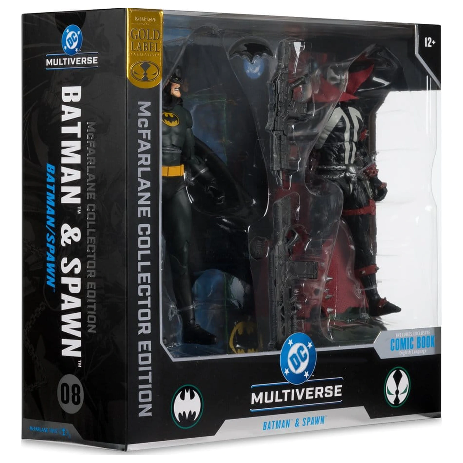 Figurina de actiune pachet de 2 DC Multiverse McFarlane Collector Edition Batman & Spawn (Gold Label) 18 cm poza produsului
