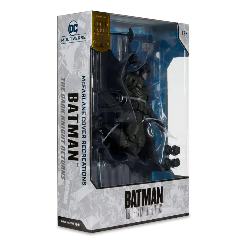 Figurină de acțiune DC Multiverse McFarlane Cover Recreations Batman (Batman: The Dark Knight Returns #1) (Gold Label) 18 cm poza produsului