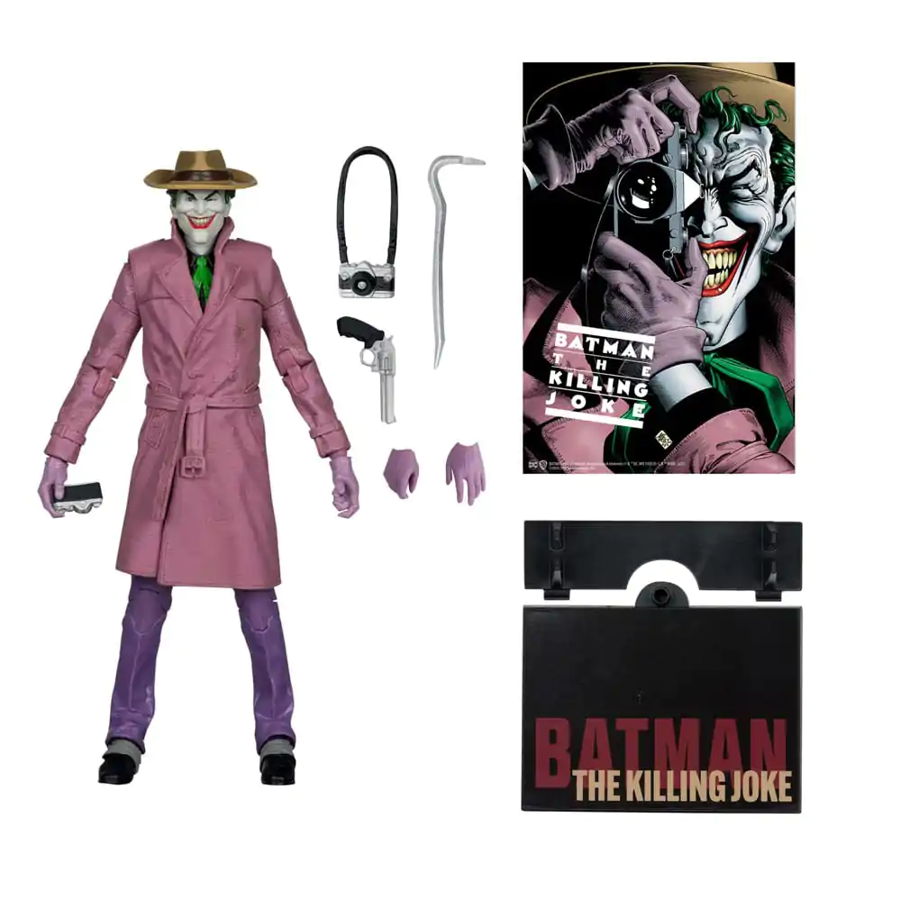 DC Multiverse McFarlane Cover Recreations Figurina de acțiune The Joker (Batman: The Killing Joke) (Gold Label) 18 cm poza produsului