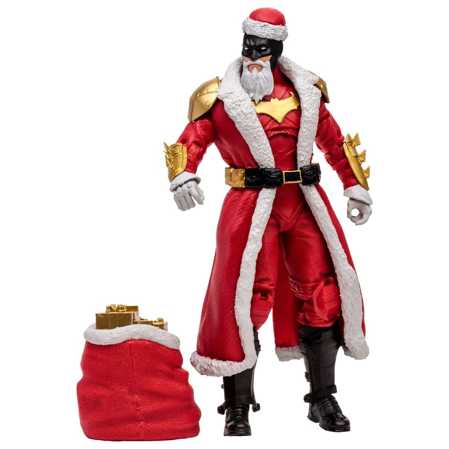 DC Multiverse McFarlane Vault Collection Figurina de acțiune Batman (Red Santa Suit) 18 cm poza produsului
