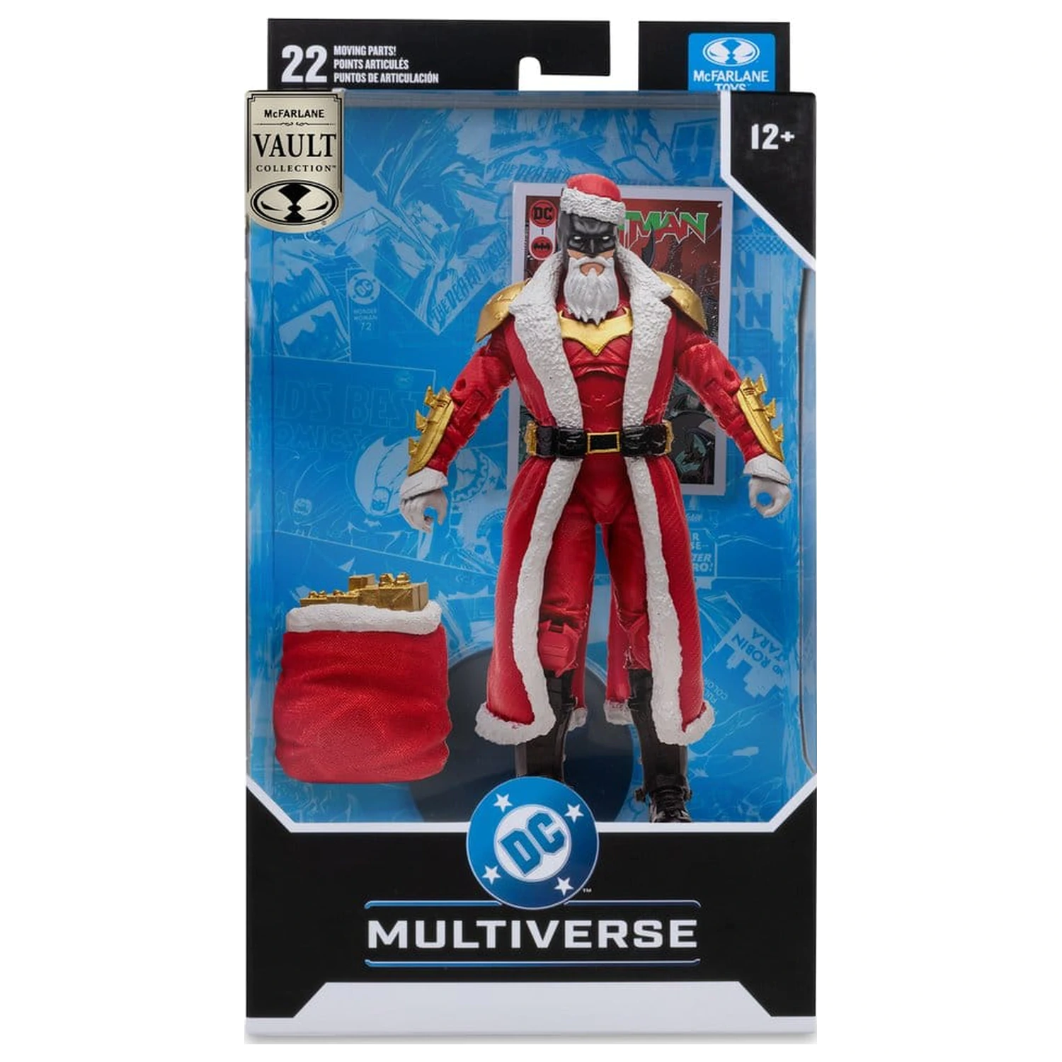 DC Multiverse McFarlane Vault Collection Figurina de acțiune Batman (Red Santa Suit) 18 cm poza produsului