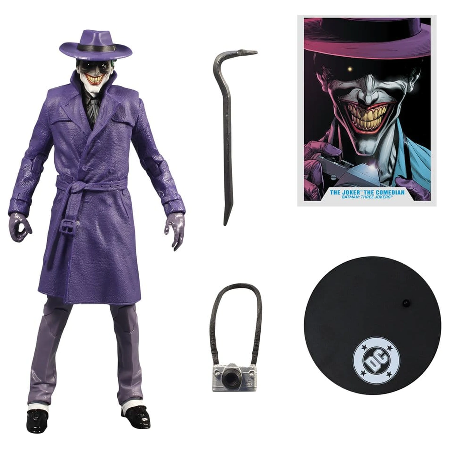 DC Multiverse McFarlane Vault Collection Figurina de acțiune The Joker (The Comedian) (Batman: Three Jokers) 18 cm poza produsului
