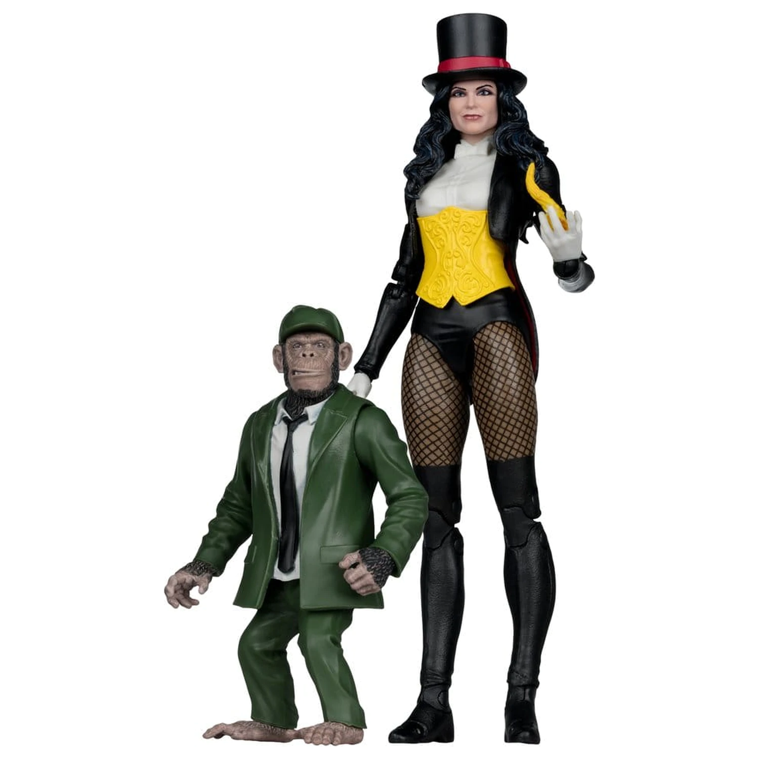 DC Multiverse McFarlane Figurina de actiune Zatanna cu Detective Chimp Collector Edition #53 18 cm poza produsului