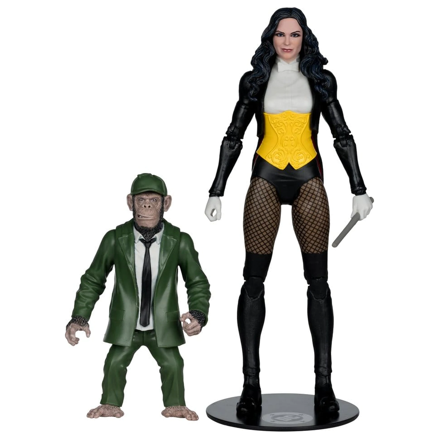 DC Multiverse McFarlane Figurina de actiune Zatanna cu Detective Chimp Collector Edition #53 18 cm poza produsului