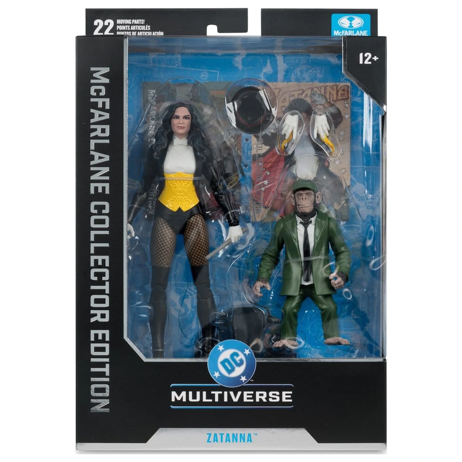 DC Multiverse McFarlane Figurina de actiune Zatanna cu Detective Chimp Collector Edition #53 18 cm poza produsului