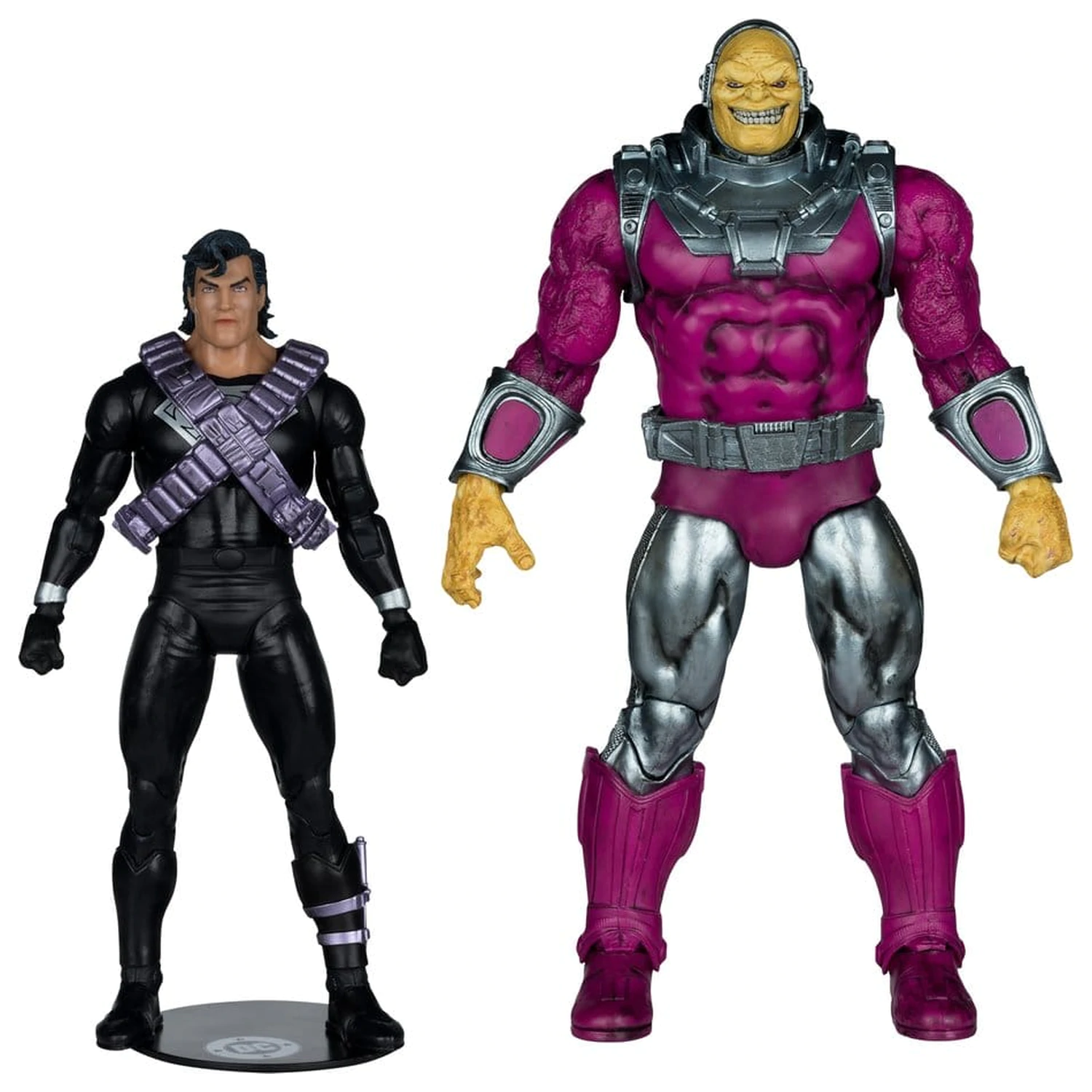 DC Multiverse Megafig Figurina de actiune pachet de 2 bucati Mongul vs Superman (Return of Superman) poza produsului
