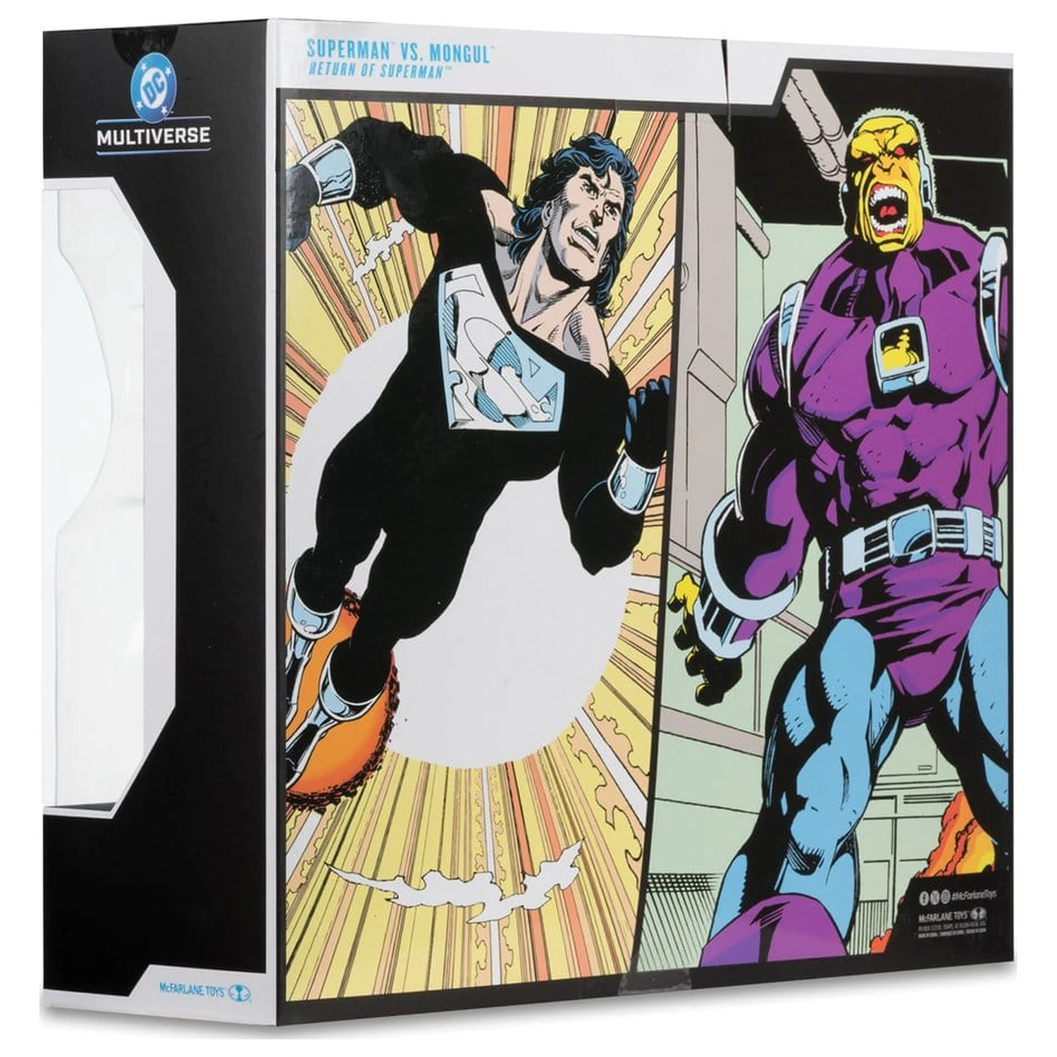 DC Multiverse Megafig Figurina de actiune pachet de 2 bucati Mongul vs Superman (Return of Superman) poza produsului