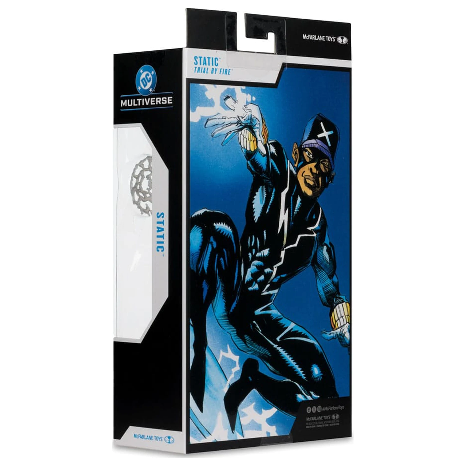 DC Multiverse Figurina de actiune Static Shock (Trial by Fire) (Gold Label) 18 cm poza produsului