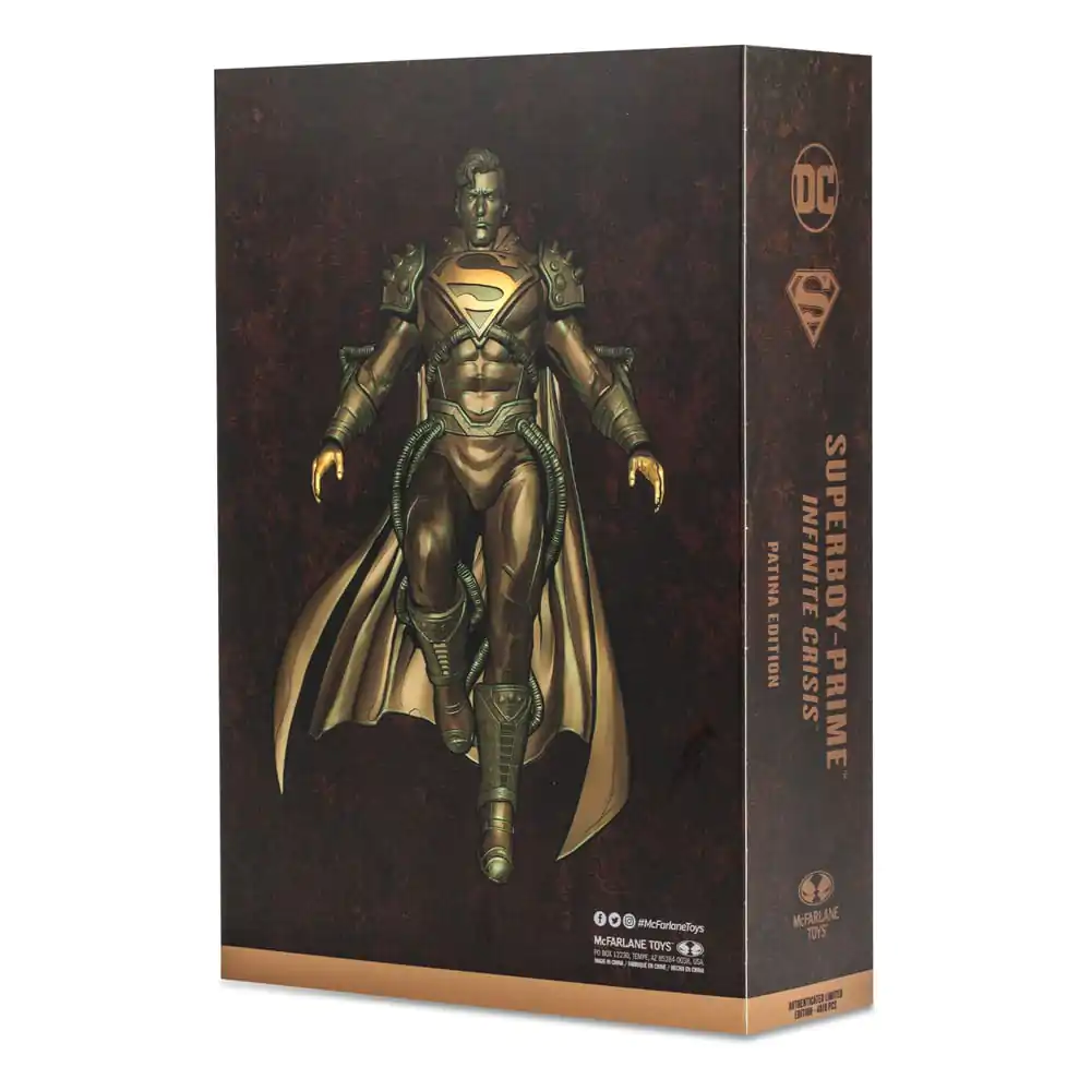 Figurină de acțiune DC Multiverse Superboy Prime (Patina) (Gold Label) 18 cm poza produsului