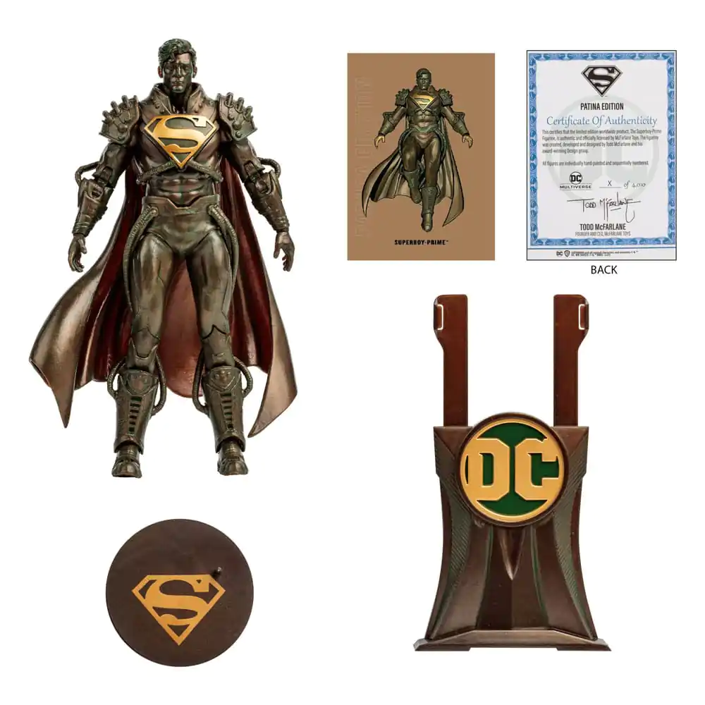 Figurină de acțiune DC Multiverse Superboy Prime (Patina) (Gold Label) 18 cm poza produsului