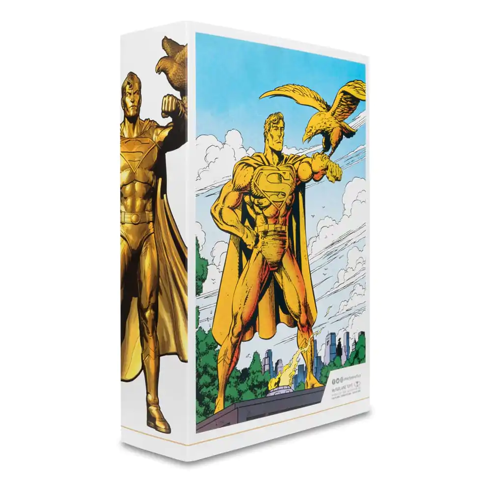 Figurină de acțiune DC Multiverse Superman (Statuia Omăgiu Parcul Centennial) Gold Label 18 cm poza produsului