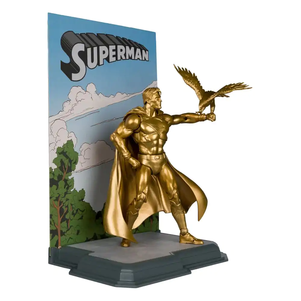 Figurină de acțiune DC Multiverse Superman (Statuia Omăgiu Parcul Centennial) Gold Label 18 cm poza produsului