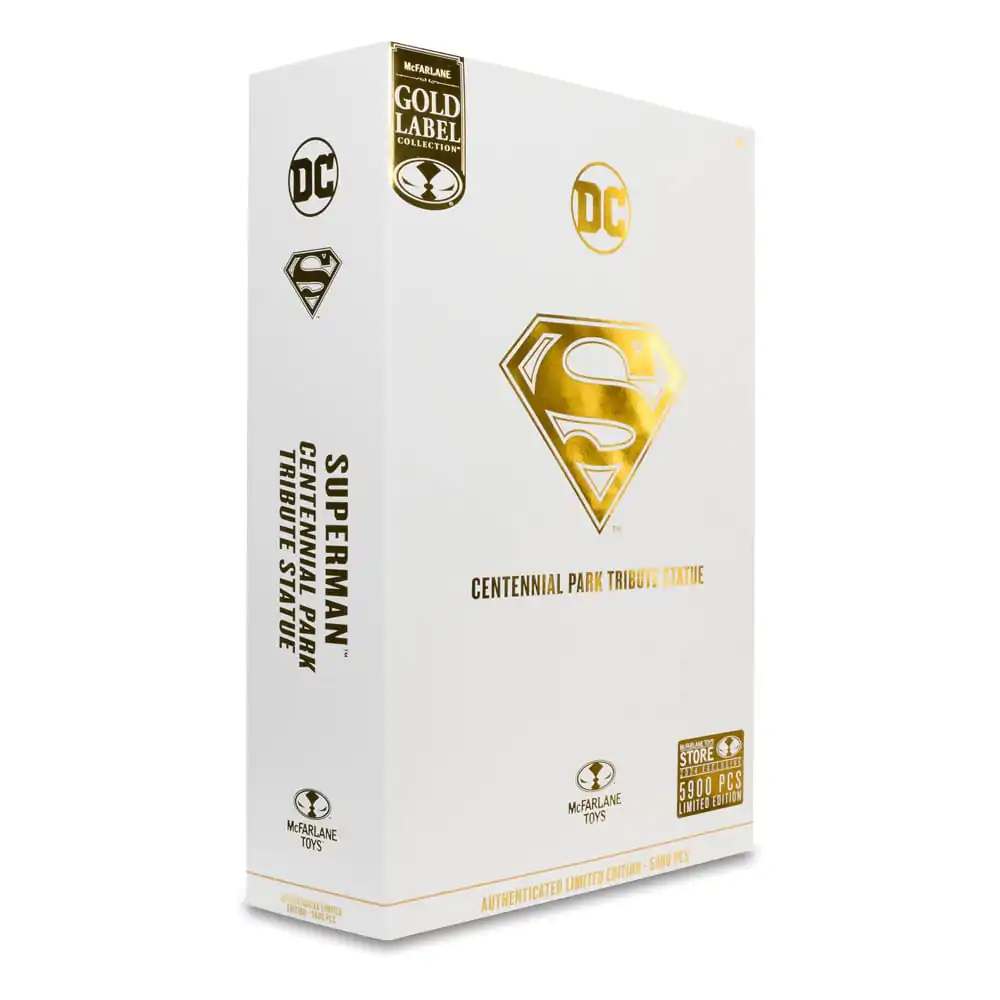 Figurină de acțiune DC Multiverse Superman (Statuia Omăgiu Parcul Centennial) Gold Label 18 cm poza produsului