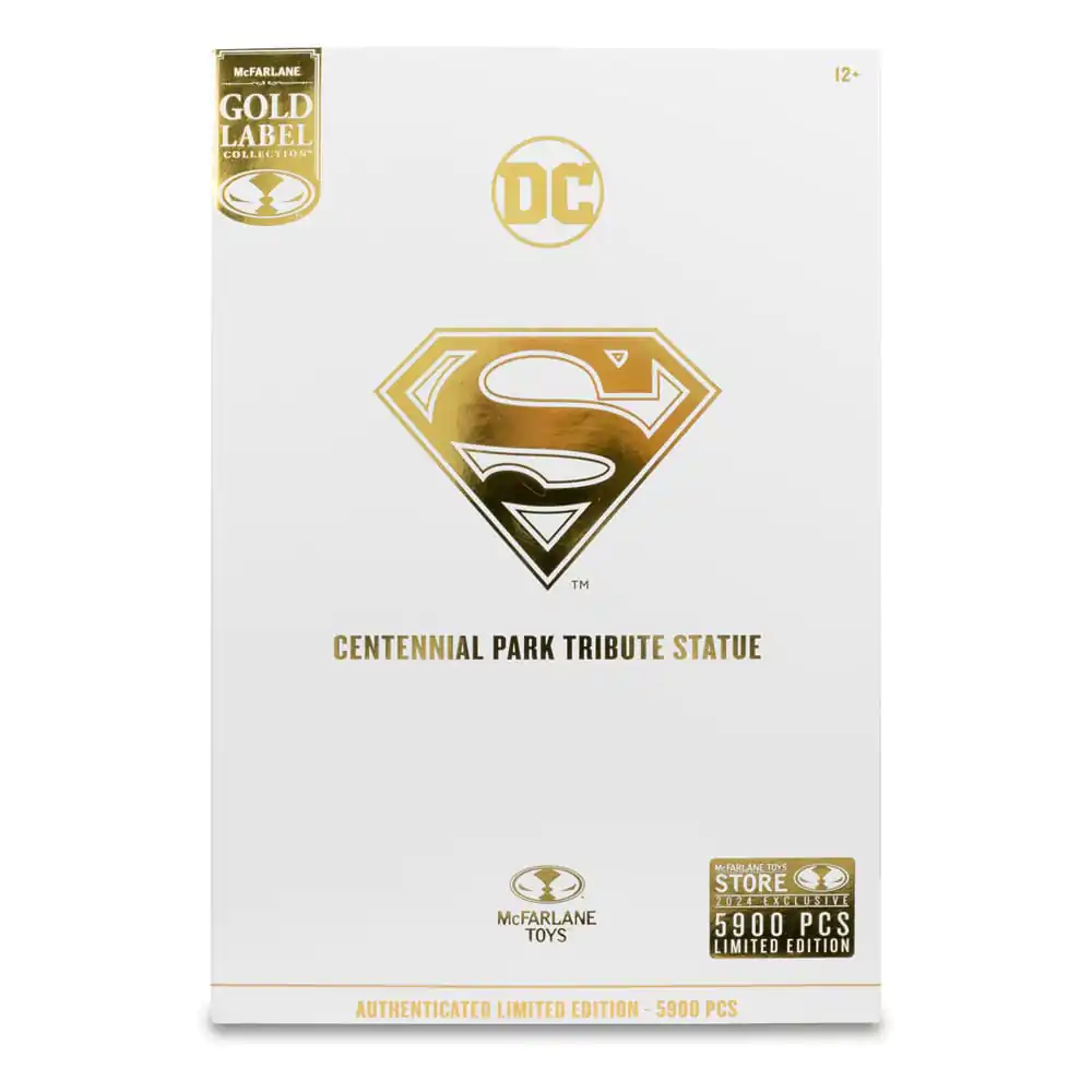 Figurină de acțiune DC Multiverse Superman (Statuia Omăgiu Parcul Centennial) Gold Label 18 cm poza produsului