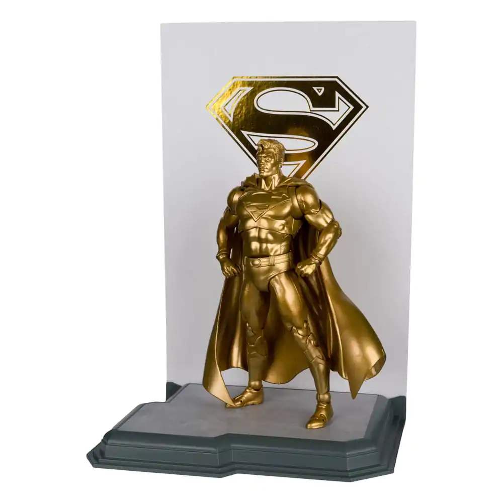 Figurină de acțiune DC Multiverse Superman (Statuia Omăgiu Parcul Centennial) Gold Label 18 cm poza produsului