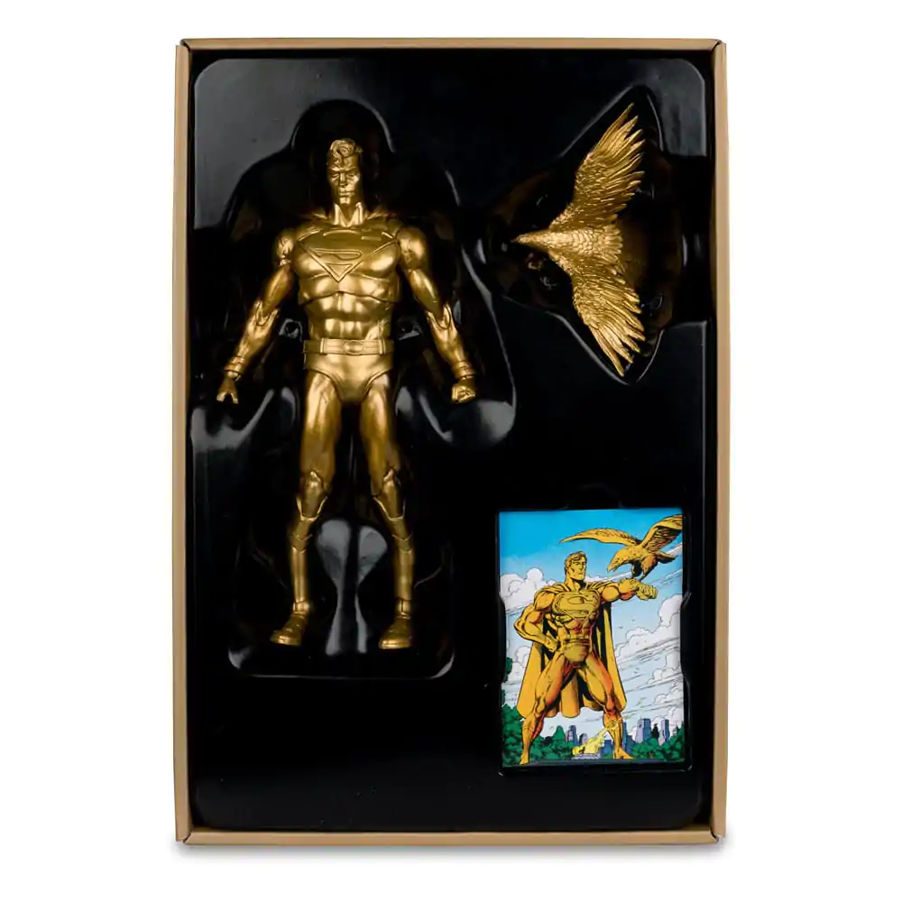 Figurină de acțiune DC Multiverse Superman (Statuia Omăgiu Parcul Centennial) Gold Label 18 cm poza produsului