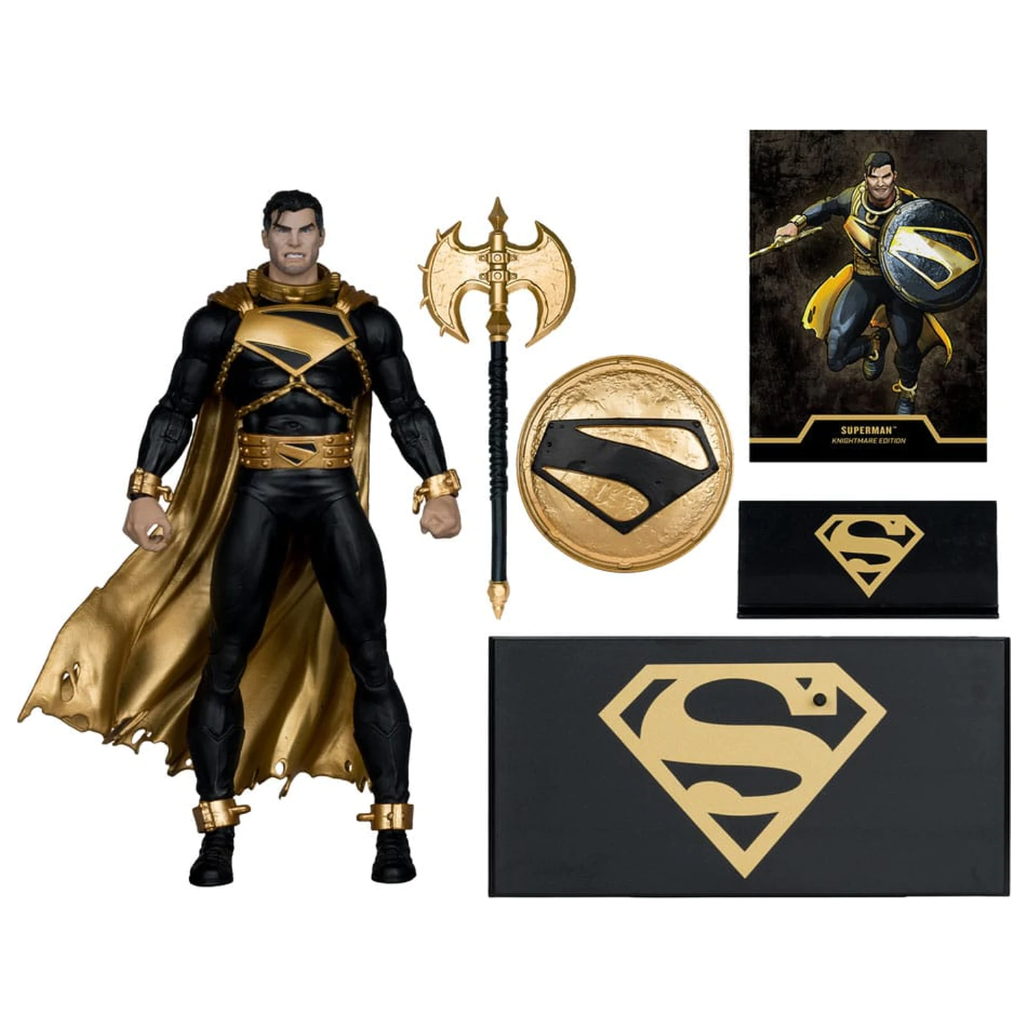 Figurina de actiune DC Multiverse Superman (Future State) (Knightmare) (Gold Label) 18 cm poza produsului