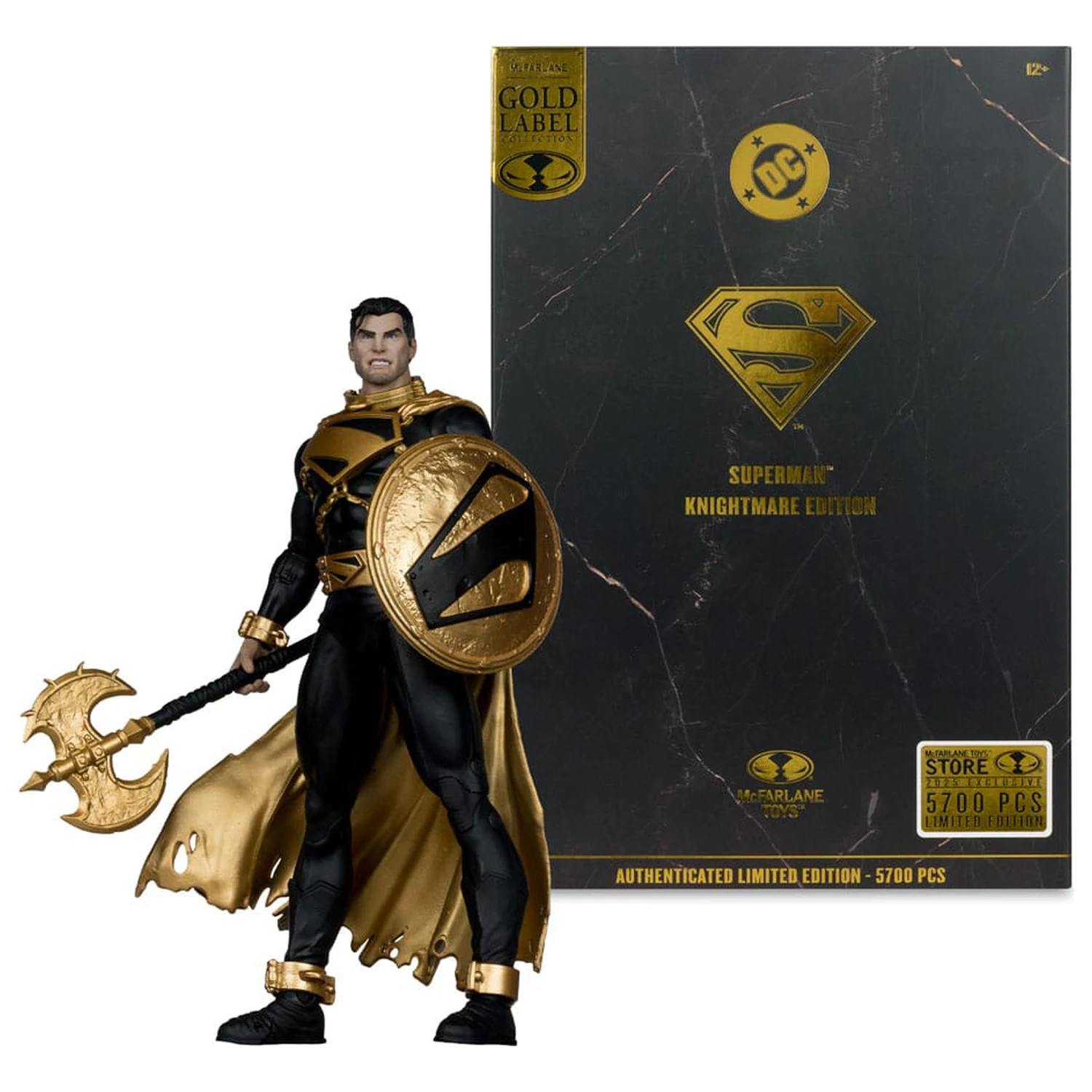 Figurina de actiune DC Multiverse Superman (Future State) (Knightmare) (Gold Label) 18 cm poza produsului