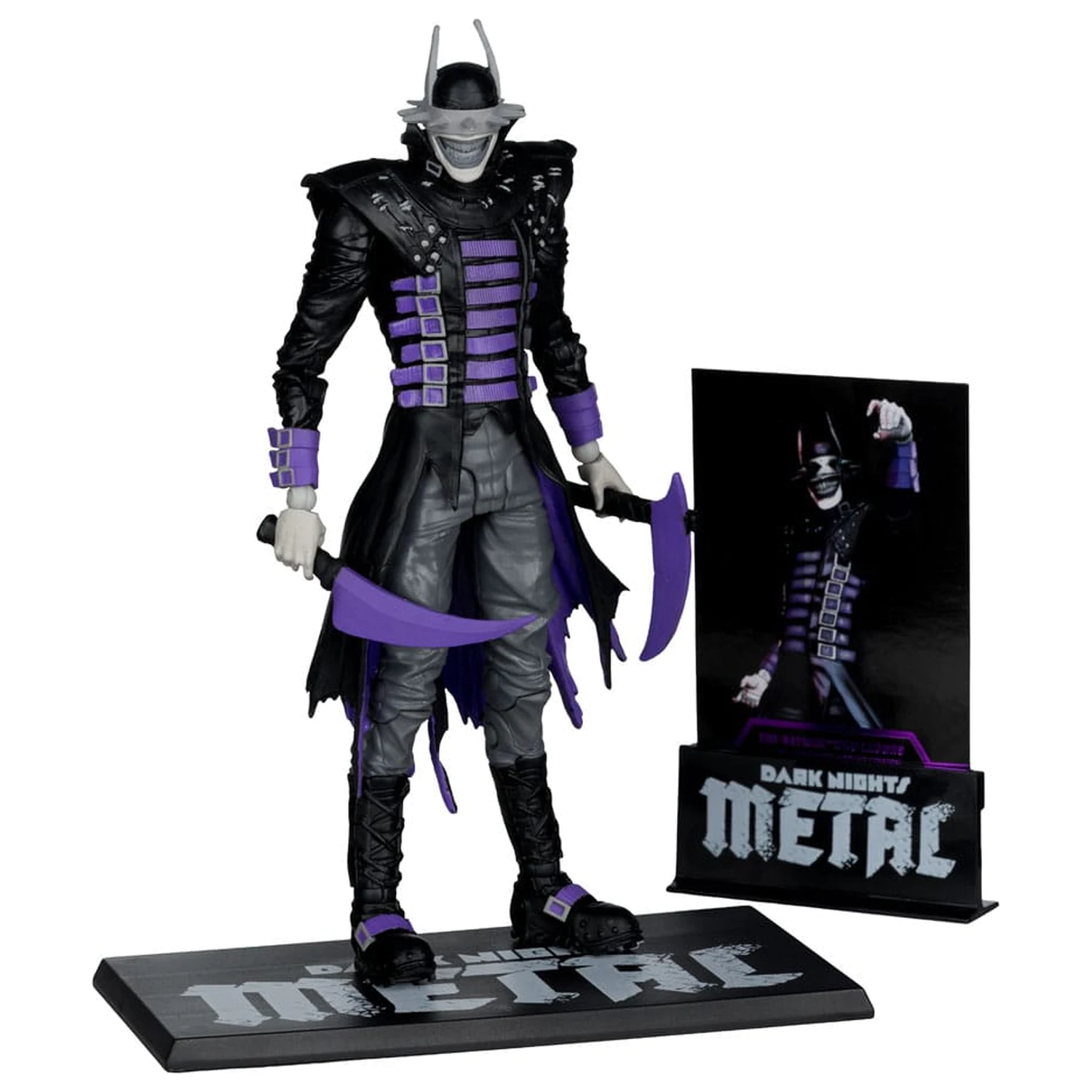 DC Multiverse Figurina de acțiune The Batman Who Laughs (B&W with accent) (Gold Label) 18 cm poza produsului