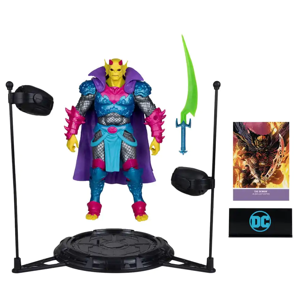 DC Multiverse Figurina de actiune The Demon (Demon Knights) Black Light Edition (Gold Label) 18 cm poza produsului