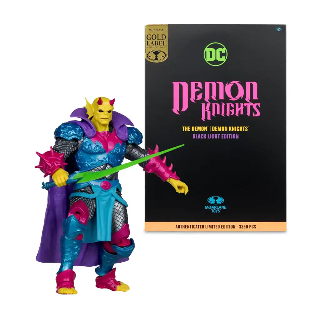 DC Multiverse Figurina de actiune The Demon (Demon Knights) Black Light Edition (Gold Label) 18 cm poza produsului