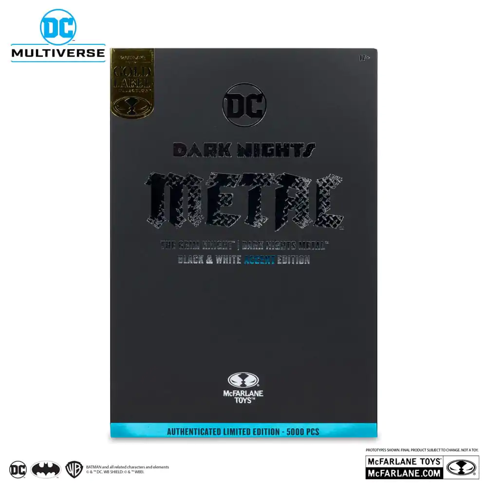DC Multiverse figurina de actiune The Grim Knight (Dark Nights Metal) (Black & White Accent Edition) (Gold Label) 18 cm poza produsului