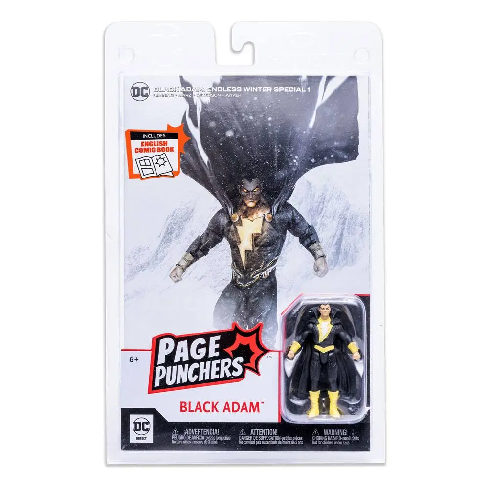 Figurină de acțiune DC Page Punchers Black Adam (Endless Winter) 8 cm poza produsului