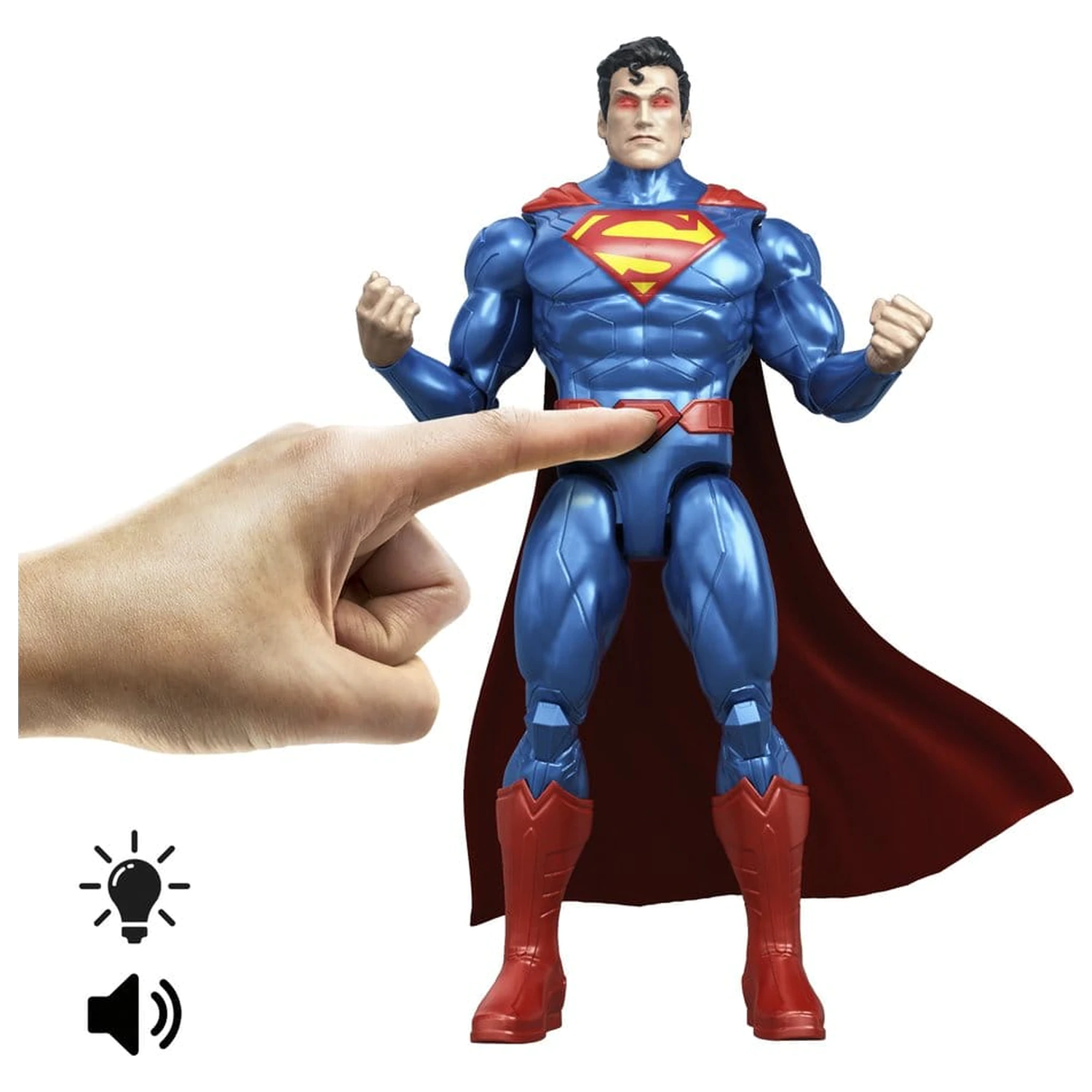 DC Premier Action Figure cu sunet si lumina Heat Vision Superman 16 cm poza produsului