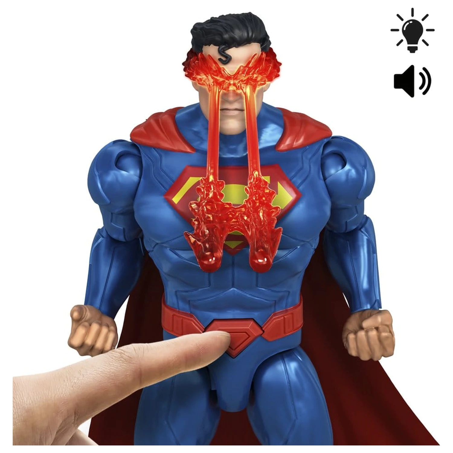 DC Premier Action Figure cu sunet si lumina Heat Vision Superman 16 cm poza produsului