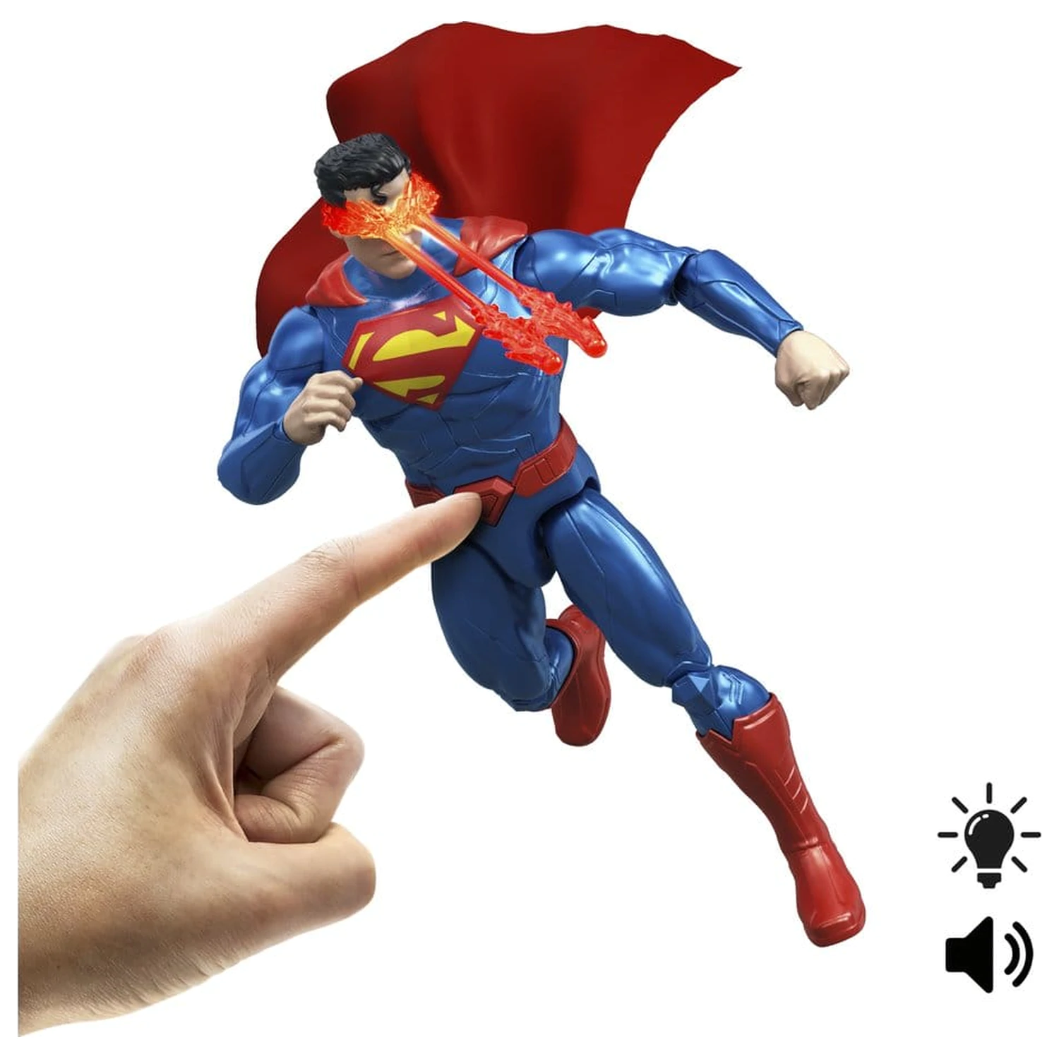 DC Premier Action Figure cu sunet si lumina Heat Vision Superman 16 cm poza produsului
