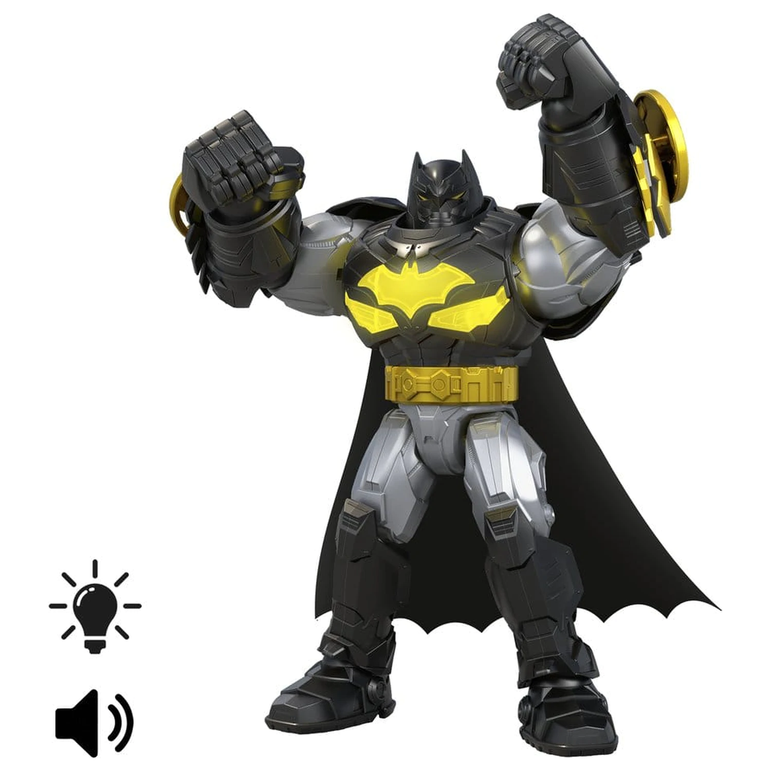 DC Premier figurina de actiune cu sunet si lumina Costum Mecha Batman 18 cm poza produsului