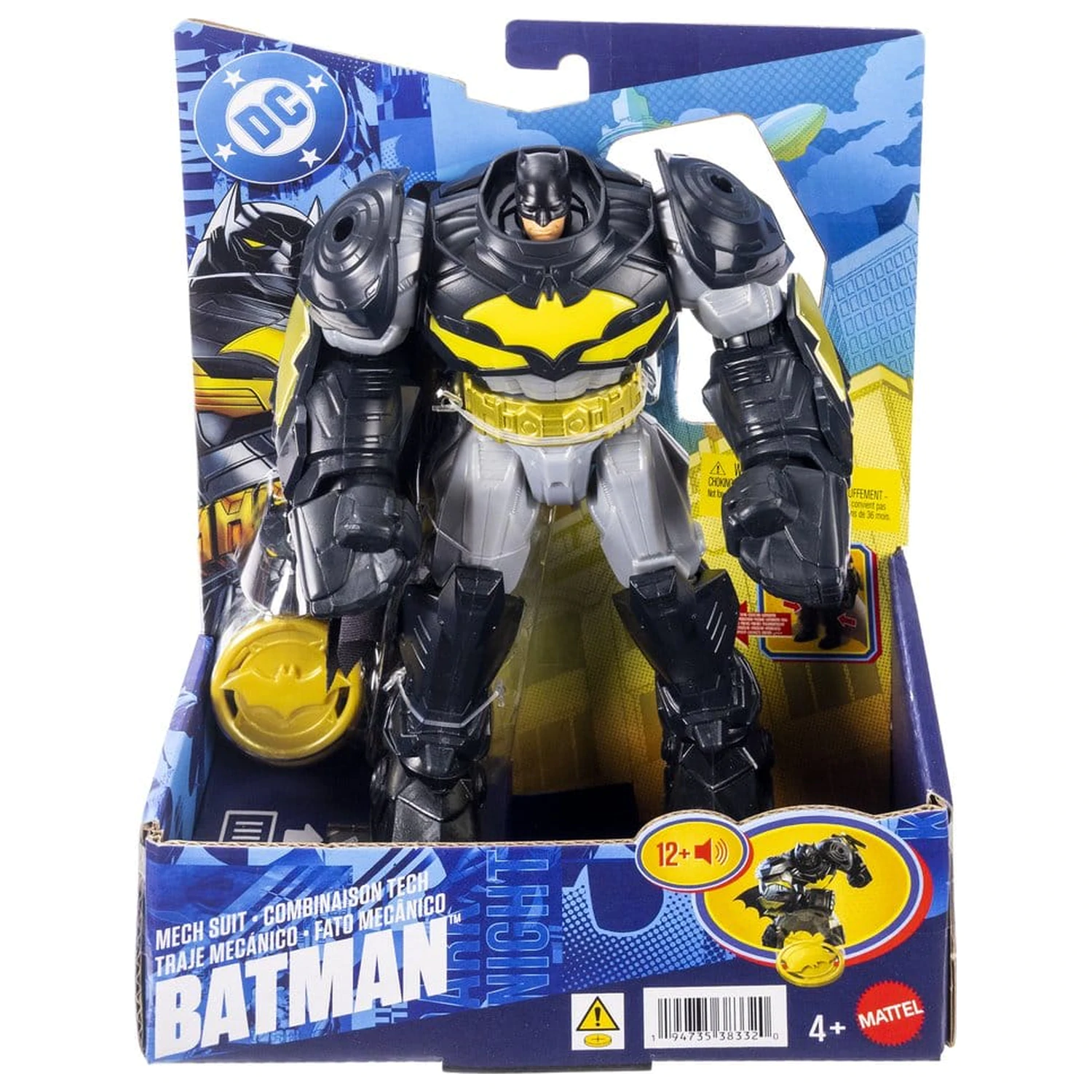 DC Premier figurina de actiune cu sunet si lumina Costum Mecha Batman 18 cm poza produsului