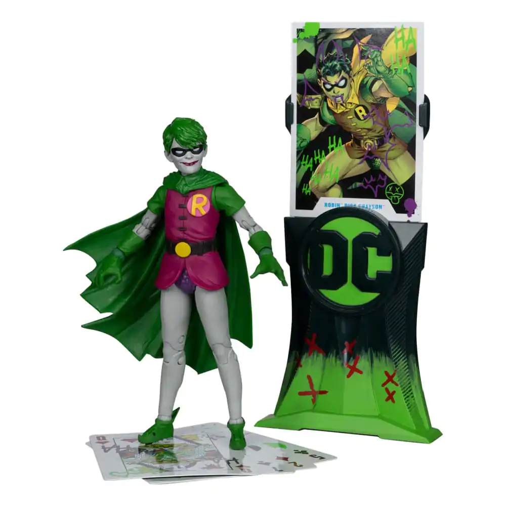 DC Rebirth DC Multiverse Figurina de actiune Robin (Dick Grayson) (Jokerized) (Gold Label) 18 cm poza produsului