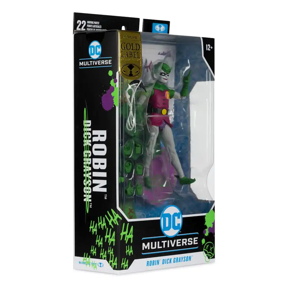 DC Rebirth DC Multiverse Figurina de actiune Robin (Dick Grayson) (Jokerized) (Gold Label) 18 cm poza produsului