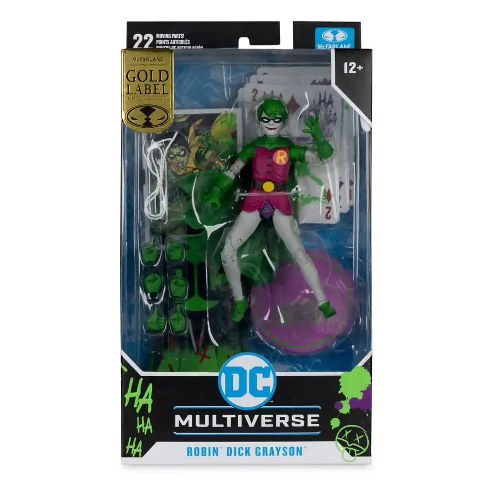 DC Rebirth DC Multiverse Figurina de actiune Robin (Dick Grayson) (Jokerized) (Gold Label) 18 cm poza produsului