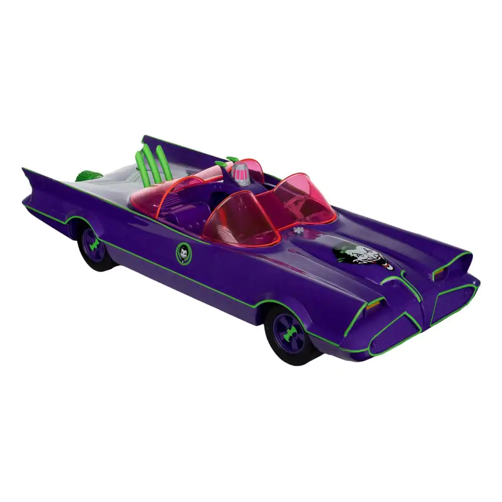 Figurină de Acțiune Retro DC Batman 66 Batmobil cu Joker (Gold Label) 15 cm poza produsului