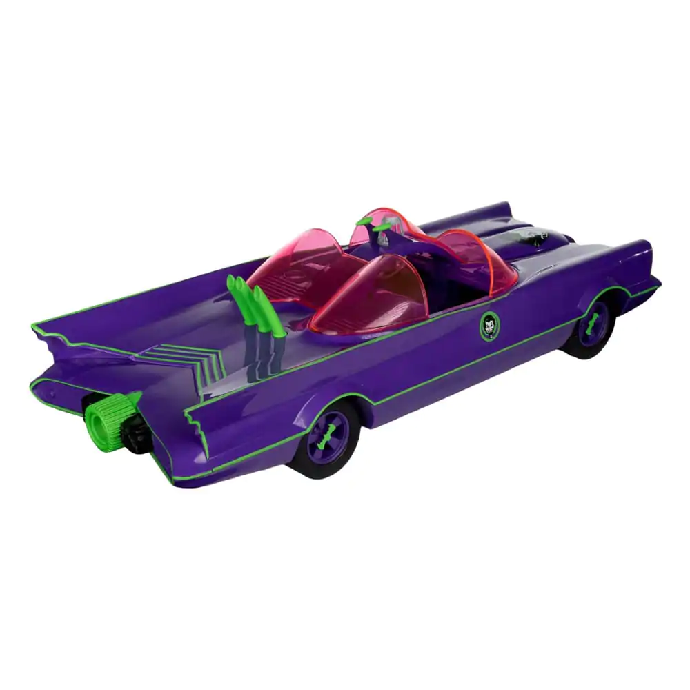 Figurină de Acțiune Retro DC Batman 66 Batmobil cu Joker (Gold Label) 15 cm poza produsului