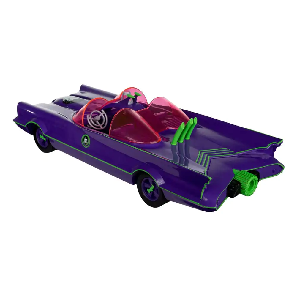 Figurină de Acțiune Retro DC Batman 66 Batmobil cu Joker (Gold Label) 15 cm poza produsului