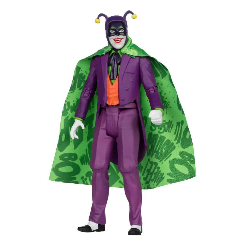 Figurină de Acțiune Retro DC Batman 66 Batmobil cu Joker (Gold Label) 15 cm poza produsului