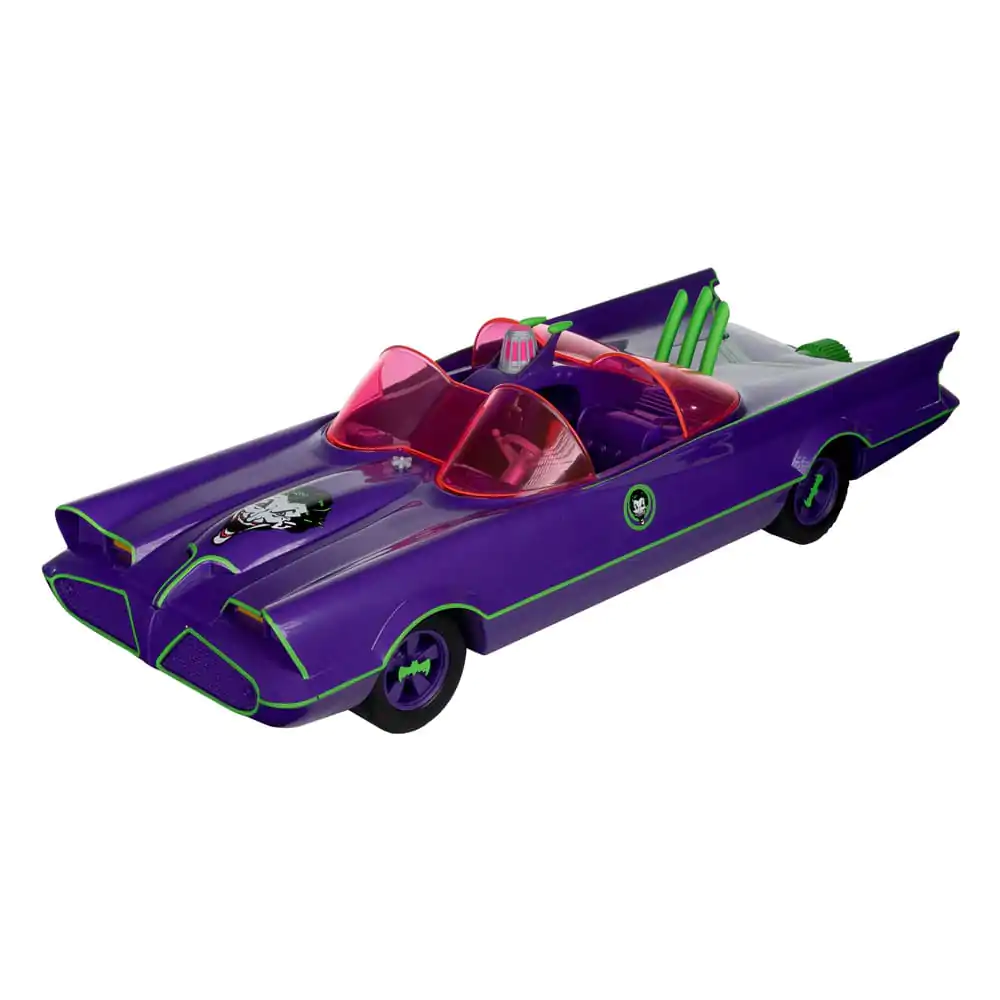 Figurină de Acțiune Retro DC Batman 66 Batmobil cu Joker (Gold Label) 15 cm poza produsului