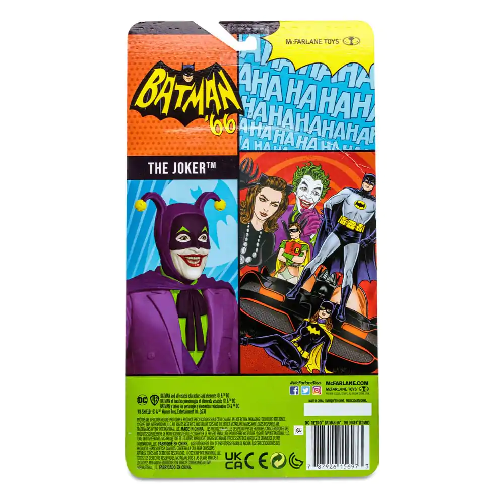 Figurină de acțiune retro DC Batman 66 Joker (Comic) 15 cm poza produsului