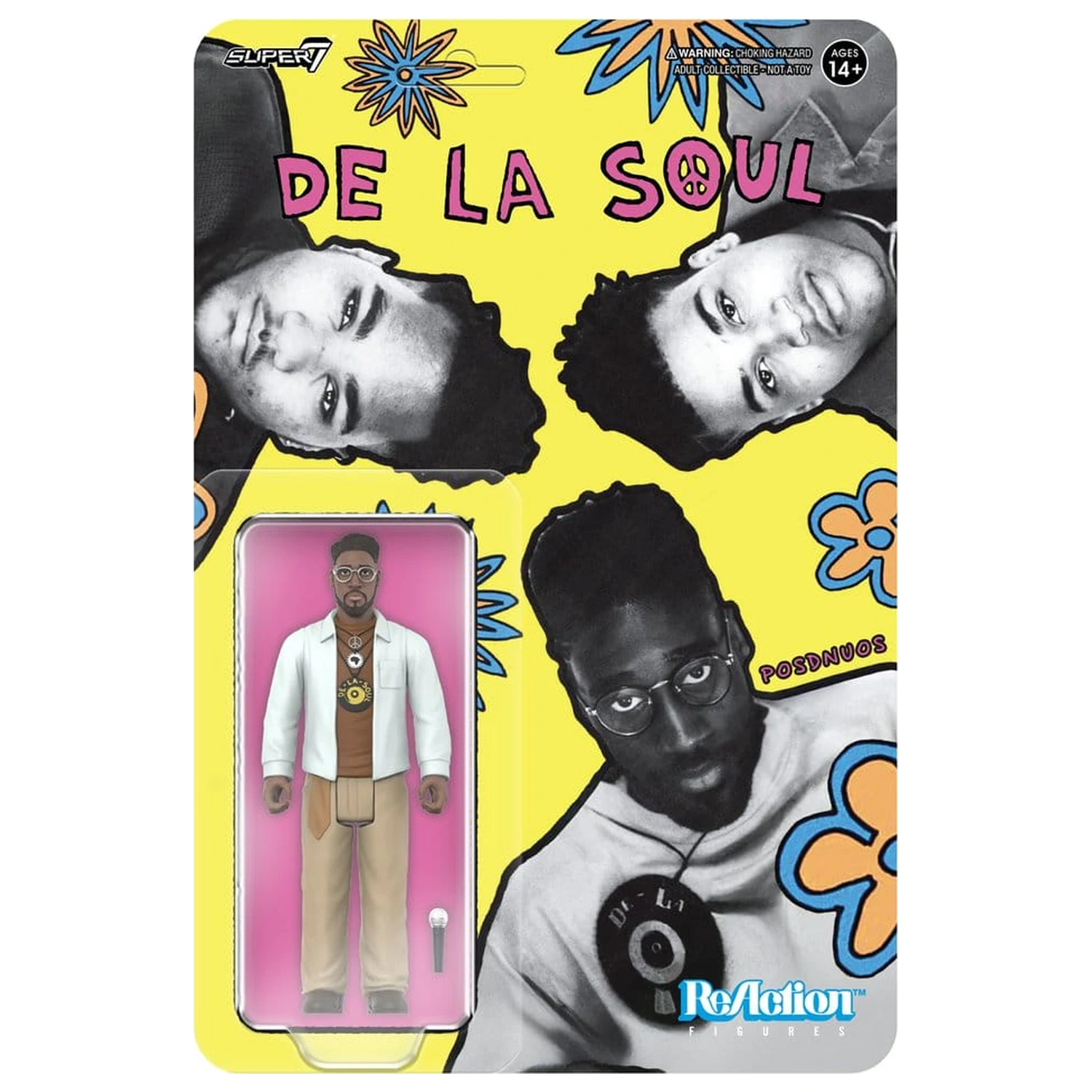 De La Soul ReAction Action Figure Wave 01 Kelvin "Posdnuos" Mercer (Me, Myself & I) poza produsului
