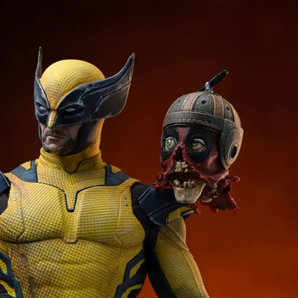 Statuie artistică la scară 1/10 Deadpool 3 Wolverine & Headpool 22 cm poza produsului