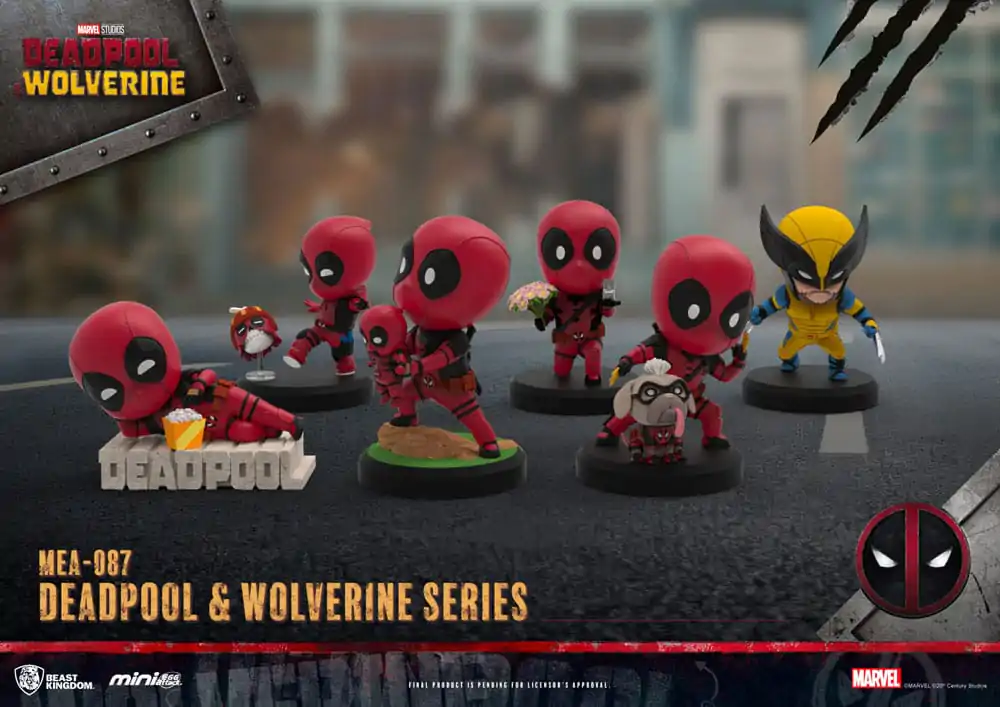 Deadpool 3 Deadpool & Wolverine Series Figurine Mini Egg Attack Set 8 cm poza produsului